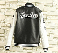 Куртка кожаная Yankees