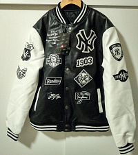 Куртка кожаная Yankees
