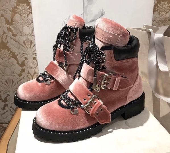 Ботинки розовые