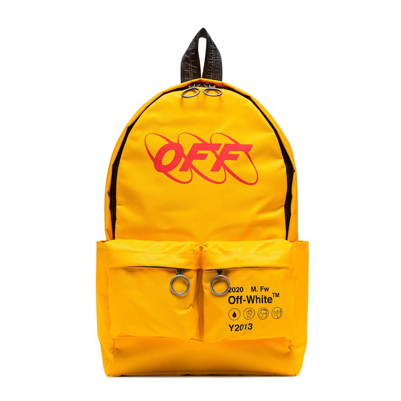 Желтый рюкзак с лого
