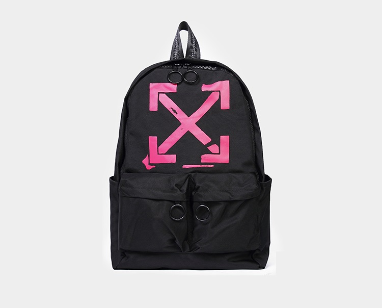 Рюкзак с розовым логотипом
