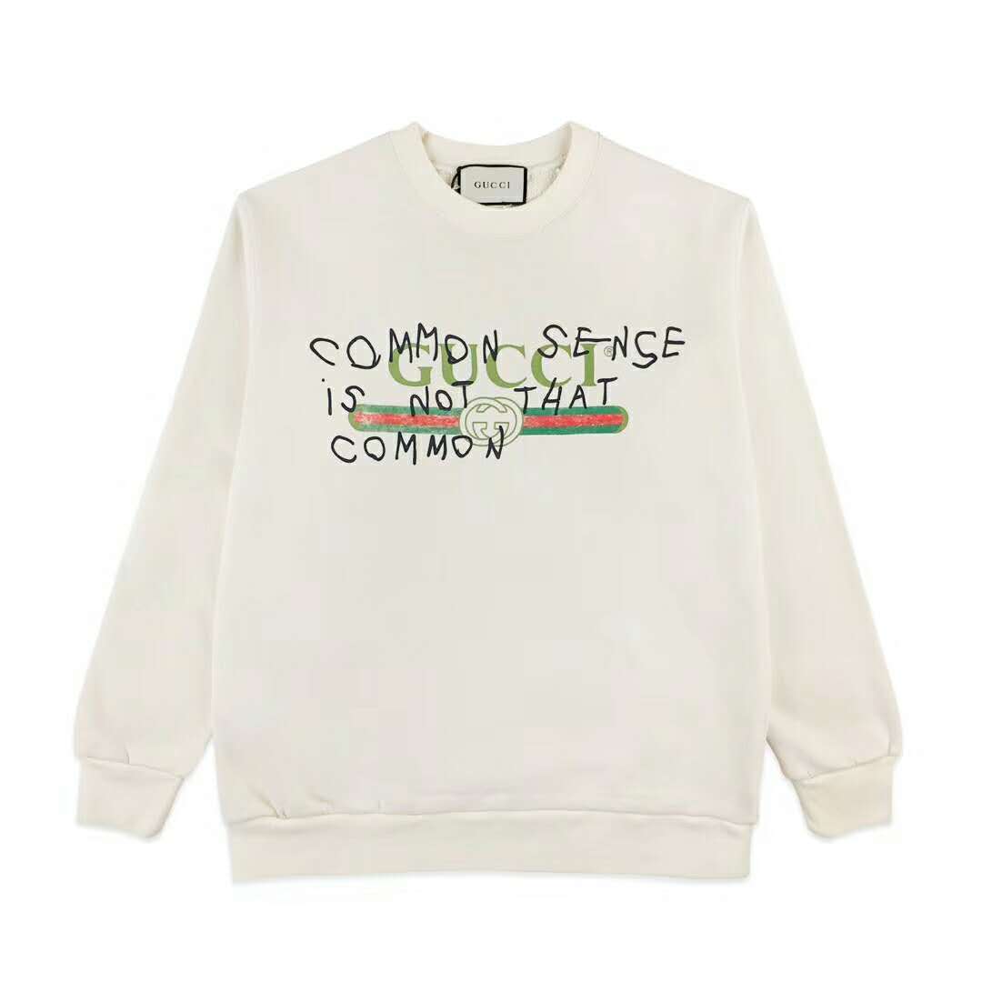 gucci common sense is not that common sweatshirt