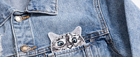 Куртка джинсовая с котиком