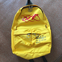Желтый рюкзак с лого