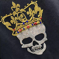 Свитшот череп с короной